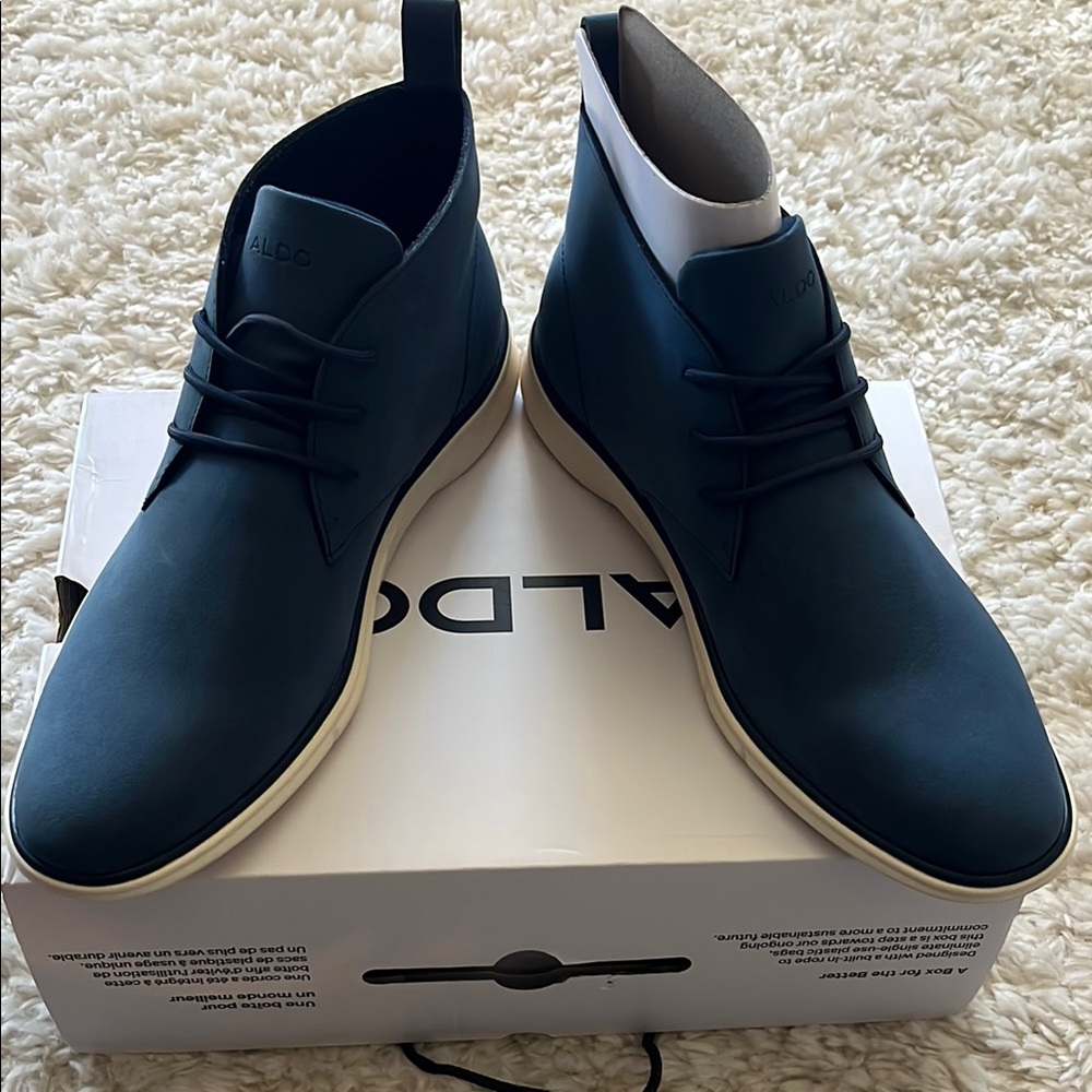 🏳️‍🌈 Aldo Men's Blue Chukka Boots - Picture 2 of 8